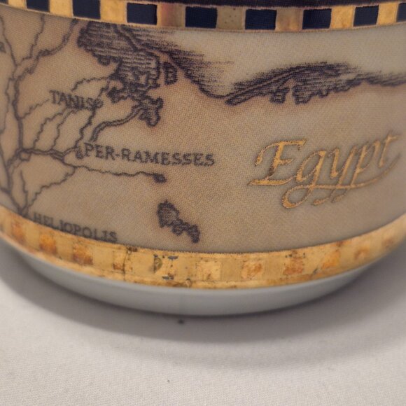 Fathi Mahmoud Pate et email Limoges fonde en 1942 Egyptian Mug/Cup - Picture 3 of 7